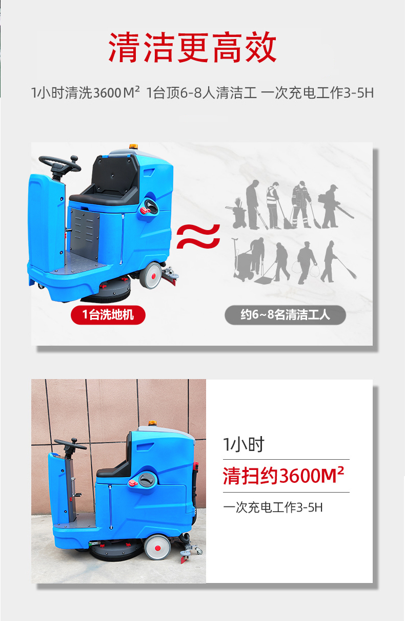 攀枝花驾驶式洗地机更适合用在高铁站